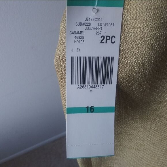 JONES WEAR SUIT SKIRT - GOLD - Picture 4 of 5